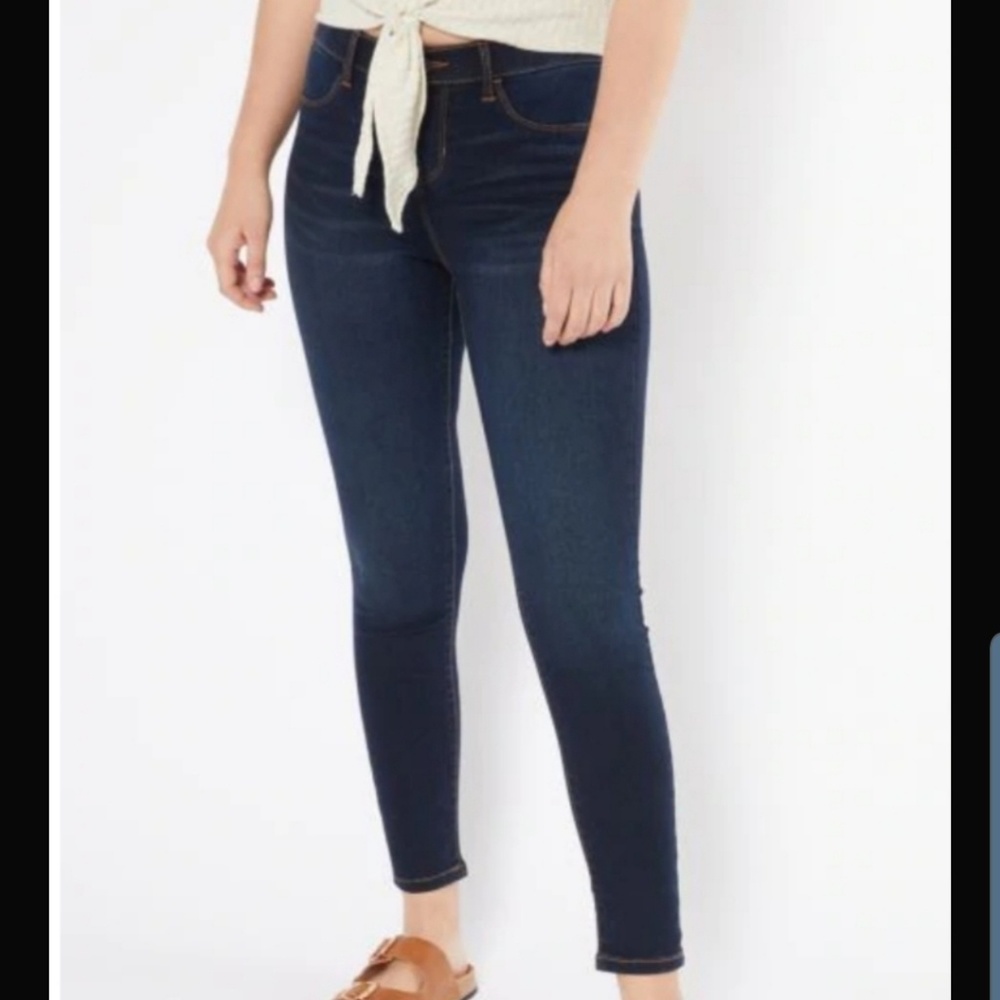 Rue 21 Dark Wash Pull On Jeggings